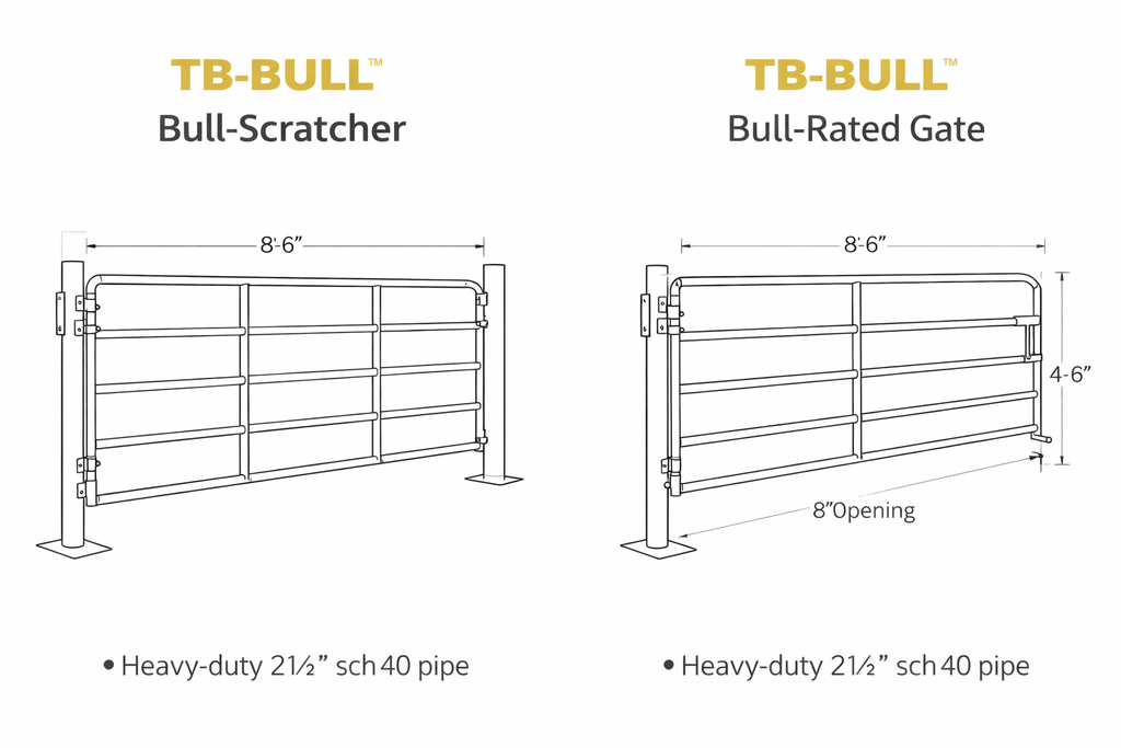 TB-BULL™ Bull-Rated Gate & Scratcher